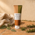 RUTAM 360º PRO SHIELD Before & After 100ml — clean editorial product shot, heat protectant cream-gel