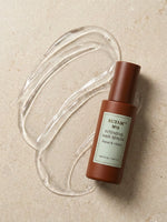 RUTAM Nº8 Intensive Hair Serum 50ml bottle with serum texture swatch — overnight Repair & Vitality formula