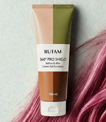RUTAM 360° PRO SHIELD Before & After Cream-Gel Emulsion 100ml tube – color-treated and chemically processed hair protection against heat and styling damage