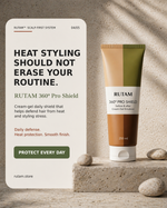 RUTAM 360º PRO SHIELD Before & After 100ml — Step 3 of the RUTAM 3-Step Scalp-First System for heat protection and recovery
