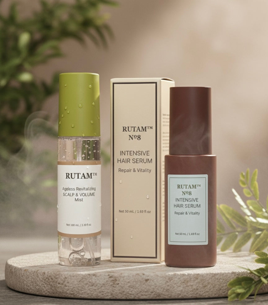 RUTAM™ Scalp Ritual Duo — Ageless Revitalizing Mist & Nº8 Intensive Serum