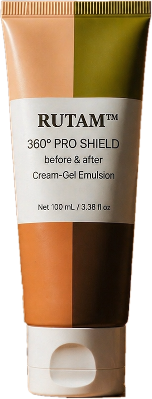 RUTAM™ 360º PRO SHIELD before & after Cream-Gel Emulsion